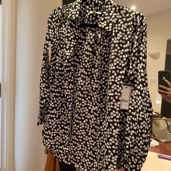 Equipment Essential silk shirt heart print XS - Picture 4 of 5